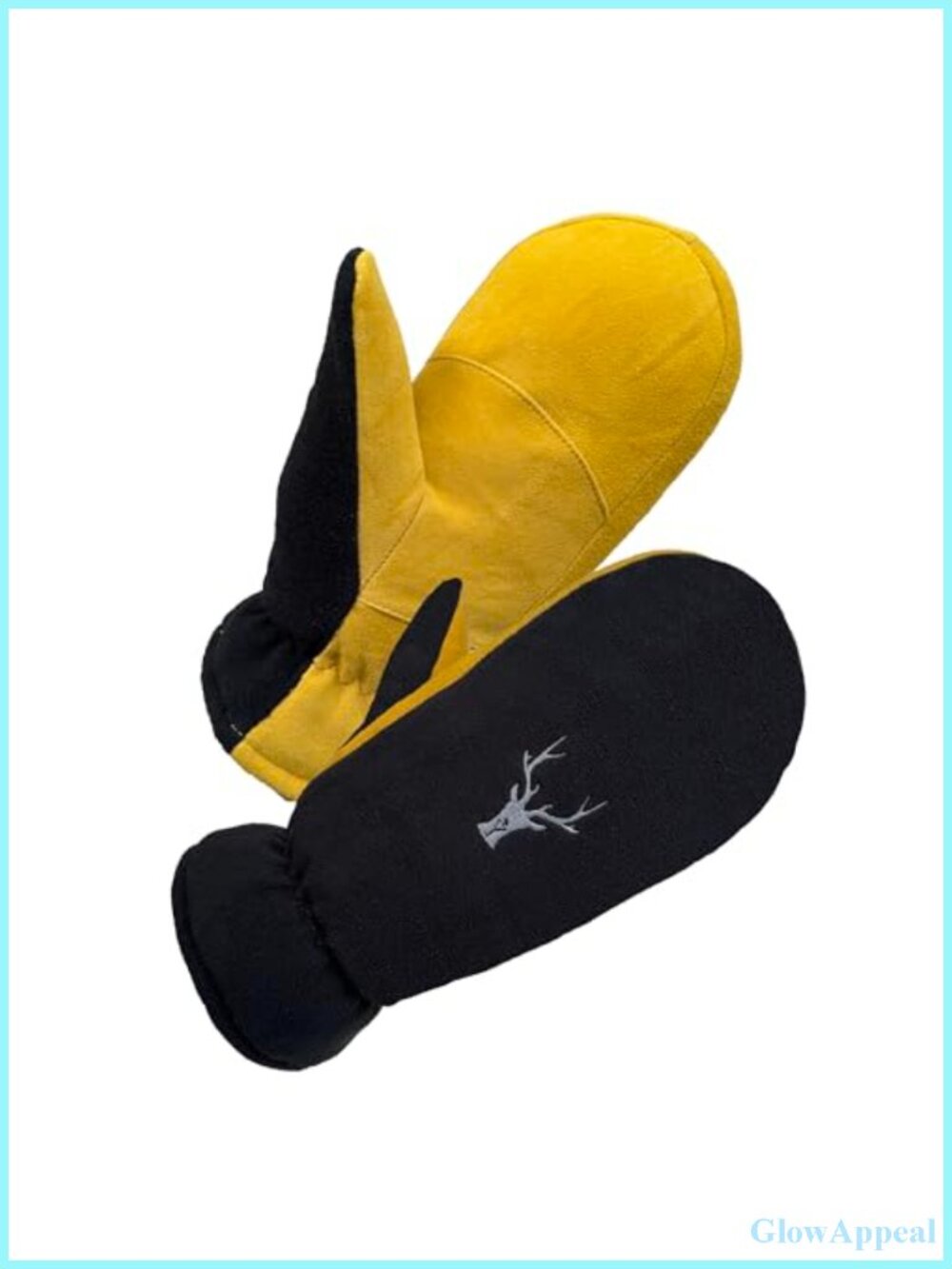 Genuine Deerskin Suede Winter Mittens with 3M Thinsulate Insulation